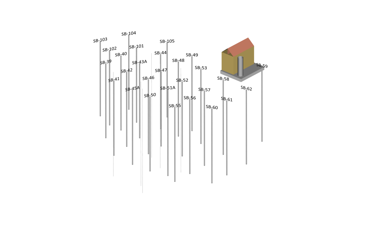 New Image 5 A post map of a typical concentration dataset showing the point locations, well ID, and reported concentration